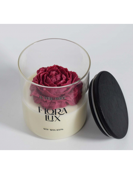 Картинка Свічка Flora Lux, з ароматом букету троянд