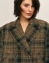Картинка Двобортний жакет у клітинку з вовною