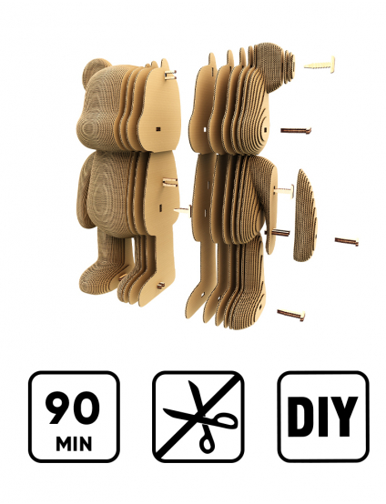 Картинка 3D-пазл ведмедик