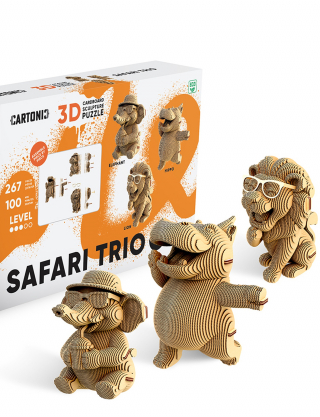 Картинка 3D-пазл Сафарі Тріо