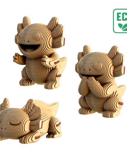 Картинка 3D-пазл AXOLOTLS TRIO