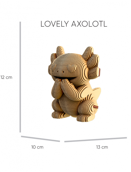 Картинка 3D-пазл AXOLOTLS TRIO