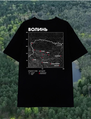 Картинка Футболка чорна Волинь