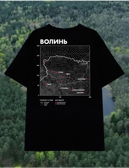 Картинка Футболка чорна Волинь