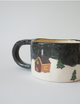 Чашка темно-синя Картинка Чашка темно-синя