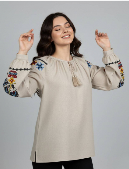 Картинка Вишиванка бежева