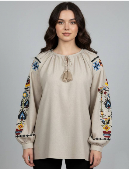 Картинка Вишиванка бежева