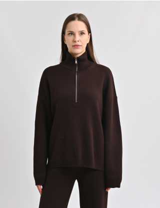 Картинка Светр коричневий