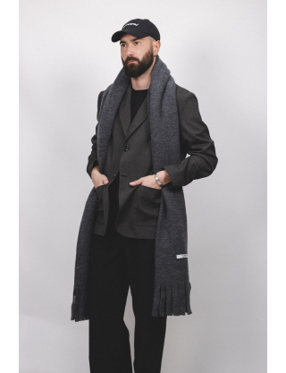 Шарф темно-коричневий Картинка Шарф темно-коричневий