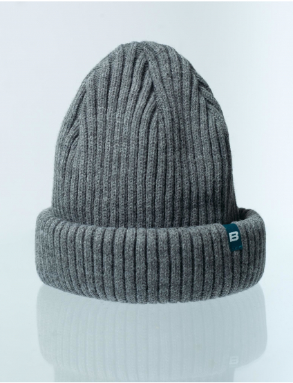 Картинка Сіра коротка шапка