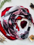 Картинка Дизайнерська шовкова хустка My Scarf «Червоне то любов»