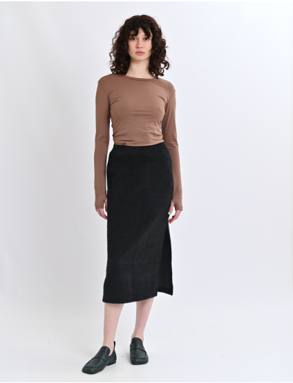 Картинка Лонгслів із довгими рукавами у кольорі мокко