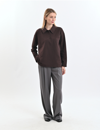 Картинка Світшот темно-коричневий