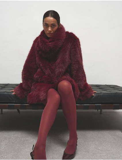 Картинка Шуба бордова
