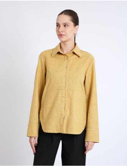 Картинка Сорочка з вовни жовта