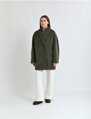 Картинка Пальто темно-зелене
