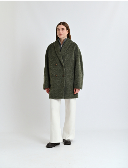 Картинка Пальто темно-зелене