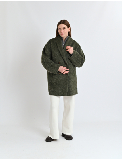Картинка Пальто темно-зелене