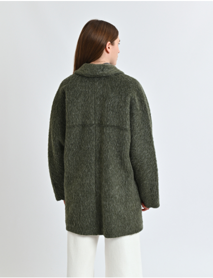 Картинка Пальто темно-зелене