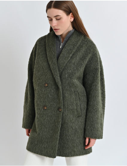 Картинка Пальто темно-зелене