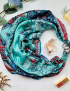 Картинка Дизайнерська шовкова хустка My Scarf "Яскраві мрії" 90 на 90 см