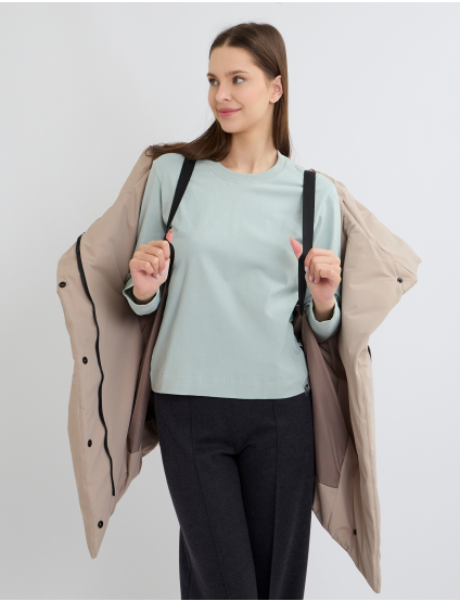 Картинка Пуховик бежевий