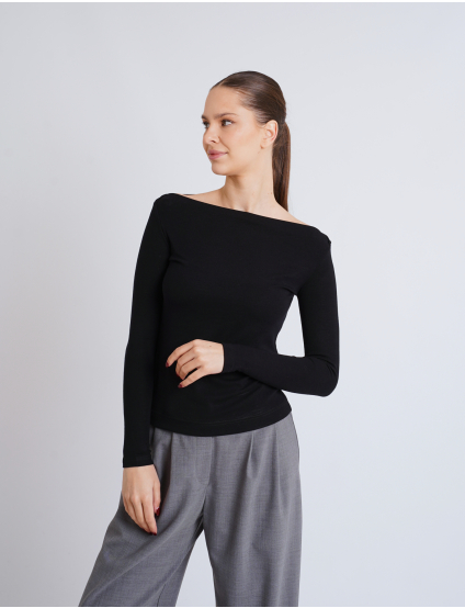 Картинка Лонгслів чорний