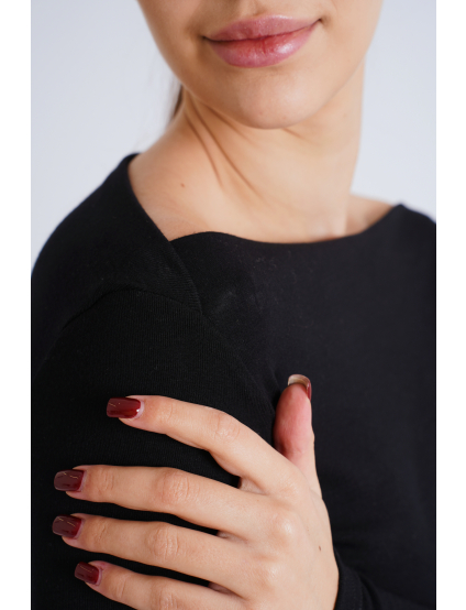 Картинка Лонгслів чорний