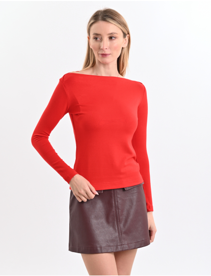 Картинка Лонгслів червоний