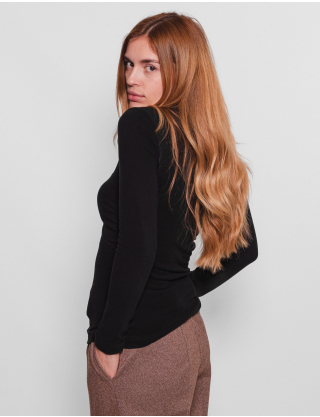 Картинка Лонгслів чорний