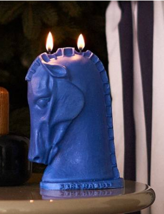 Картинка Свічка синій кінь