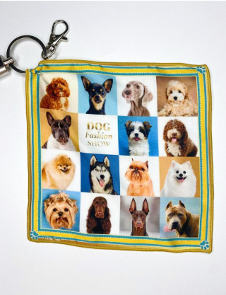 Дизайнерський брелок-хустка "Песики" Картинка Дизайнерський брелок-хустка "Песики"