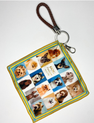 Дизайнерський брелок-хустка "Песики" Картинка Дизайнерський брелок-хустка "Песики"