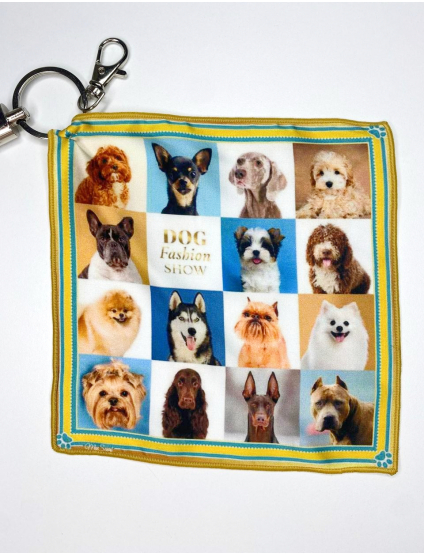 Картинка Дизайнерський брелок-хустка "Песики" 