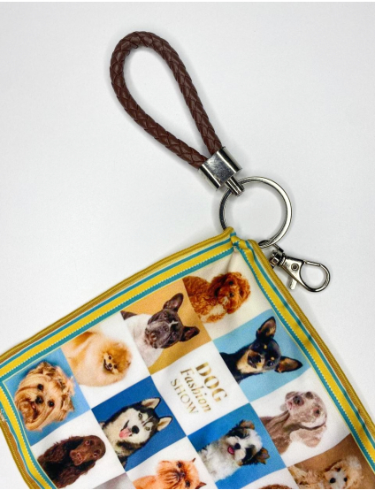 Картинка Дизайнерський брелок-хустка "Песики" 