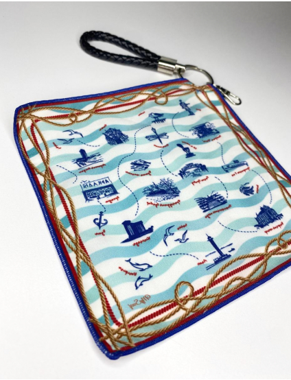 Картинка Дизайнерський брелок-хустка "Моя Одеса" з колекції "Міста України"