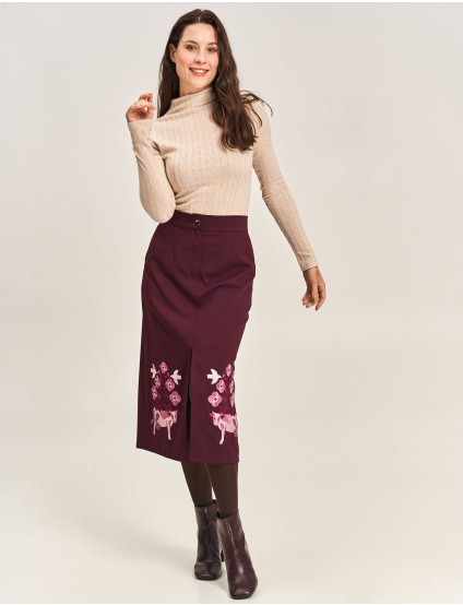 Картинка Спідниця бордова