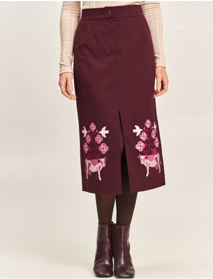 Картинка Спідниця бордова