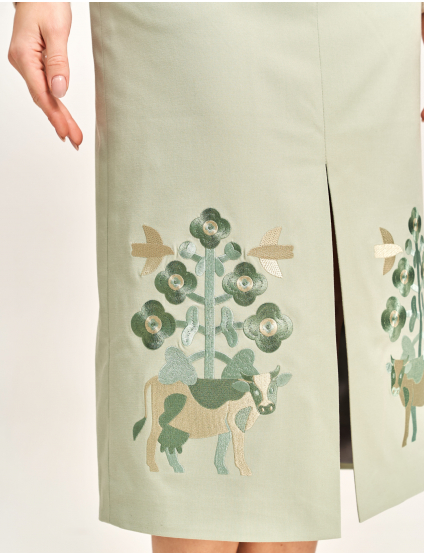 Картинка Спідниця світло-зелена