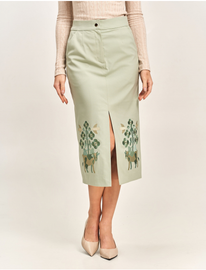 Картинка Спідниця світло-зелена