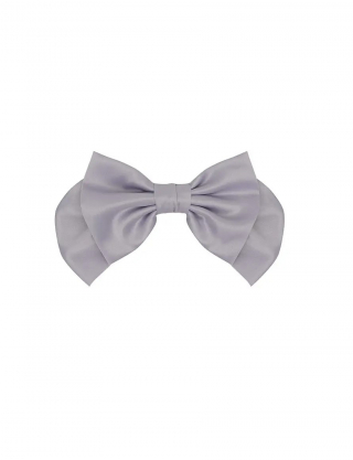 Великий бант для волосся сріблястого кольору Картинка Великий бант для волосся сріблястого кольору