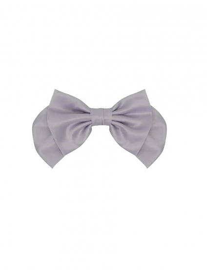 Картинка Великий бант для волосся сріблястого кольору