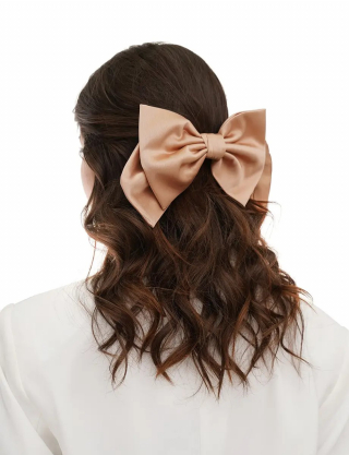 Великий бант для волосся золотого кольору Картинка Великий бант для волосся золотого кольору