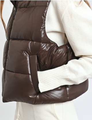 Картинка Жилет коричневий