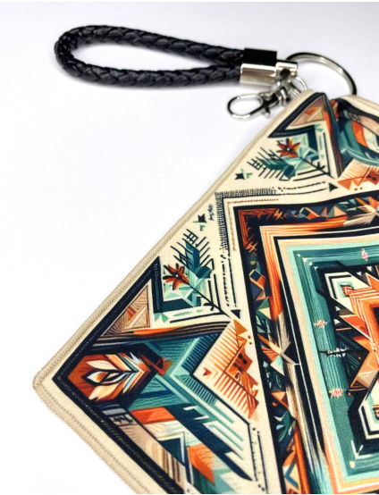 Картинка Дизайнерський брелок-хустка "Косівські візерунки" з патріотичної колекції "Україна"