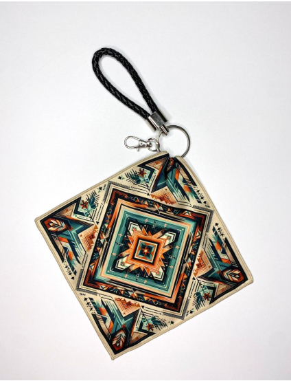 Картинка Дизайнерський брелок-хустка "Косівські візерунки" з патріотичної колекції "Україна"