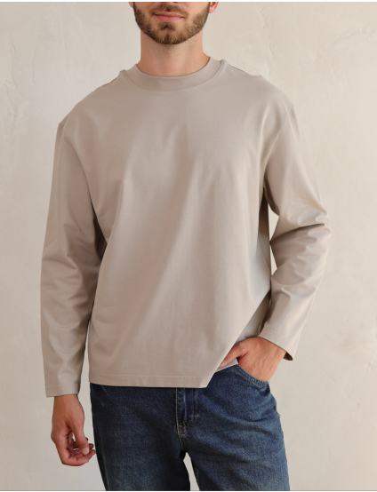 Картинка Лонгслів бежевий