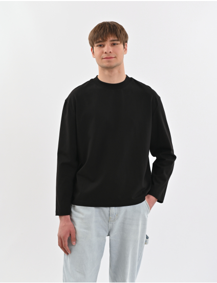 Картинка Лонгслів чорний