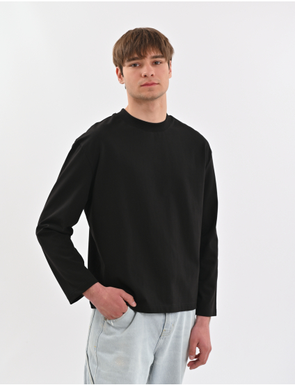 Картинка Лонгслів чорний