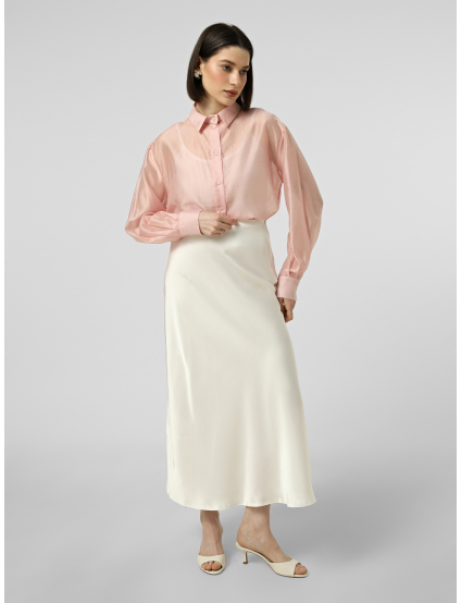 Картинка Ніжно‑рожева напівпрозора сорочка oversize